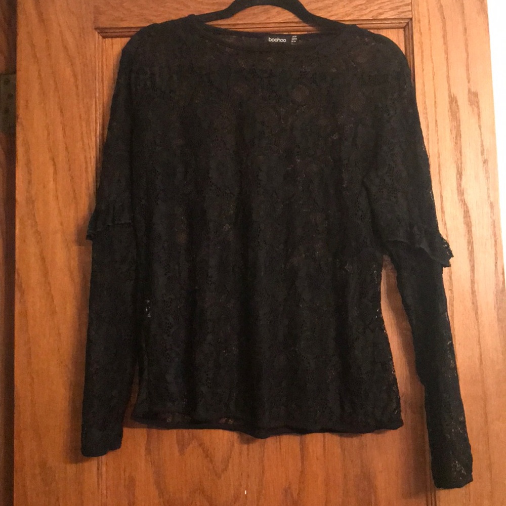 sheer lace top